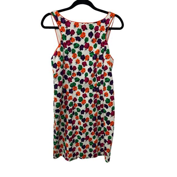 Chetta B Peter Noviello Sherrie Bloom Roundneck Tank Dress Multi Women's Size 10 - Picture 1 of 11